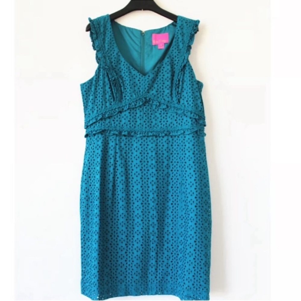 NWT Lilly Pulitzer KAYLEE SHIFT DRESS
Teal Sleeveless Dress. Size 00 - Picture 4 of 7